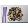 Image 1 : Brass & Metal Military Style Buttons (Approx.60)