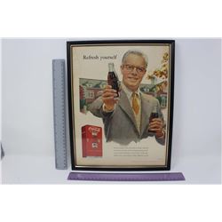 1952 Framed Coke Ad