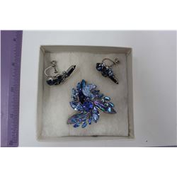 Sherman #453/62 Brooch & Earrings (Unusual)