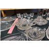 Image 4 : Lot of Glass Serving Dishes, Various Cups, Lemon Ringers, ETC.