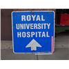 Image 1 : Royal University Metal Road Sign (30" x 30")