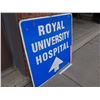 Image 3 : Royal University Metal Road Sign (30" x 30")