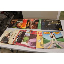 Lot of (17) Vintage Records (Elvis, Country)