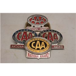 (4) CAA National Award Emblems with Box