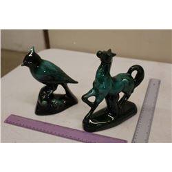 Blue Mountain Pottery Bird and Horse