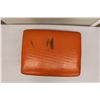 Image 2 : Orange and Gold Retro Footstool
