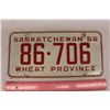 Image 1 : 1958 Saskatchewan License Plate