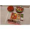 Image 1 : Lot of Vintage Misc (Tins, Box, Book)