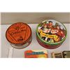Image 6 : Lot of Vintage Misc (Tins, Box, Book)
