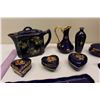 Image 3 : Case of Royal Blue Miniature Chinaware
