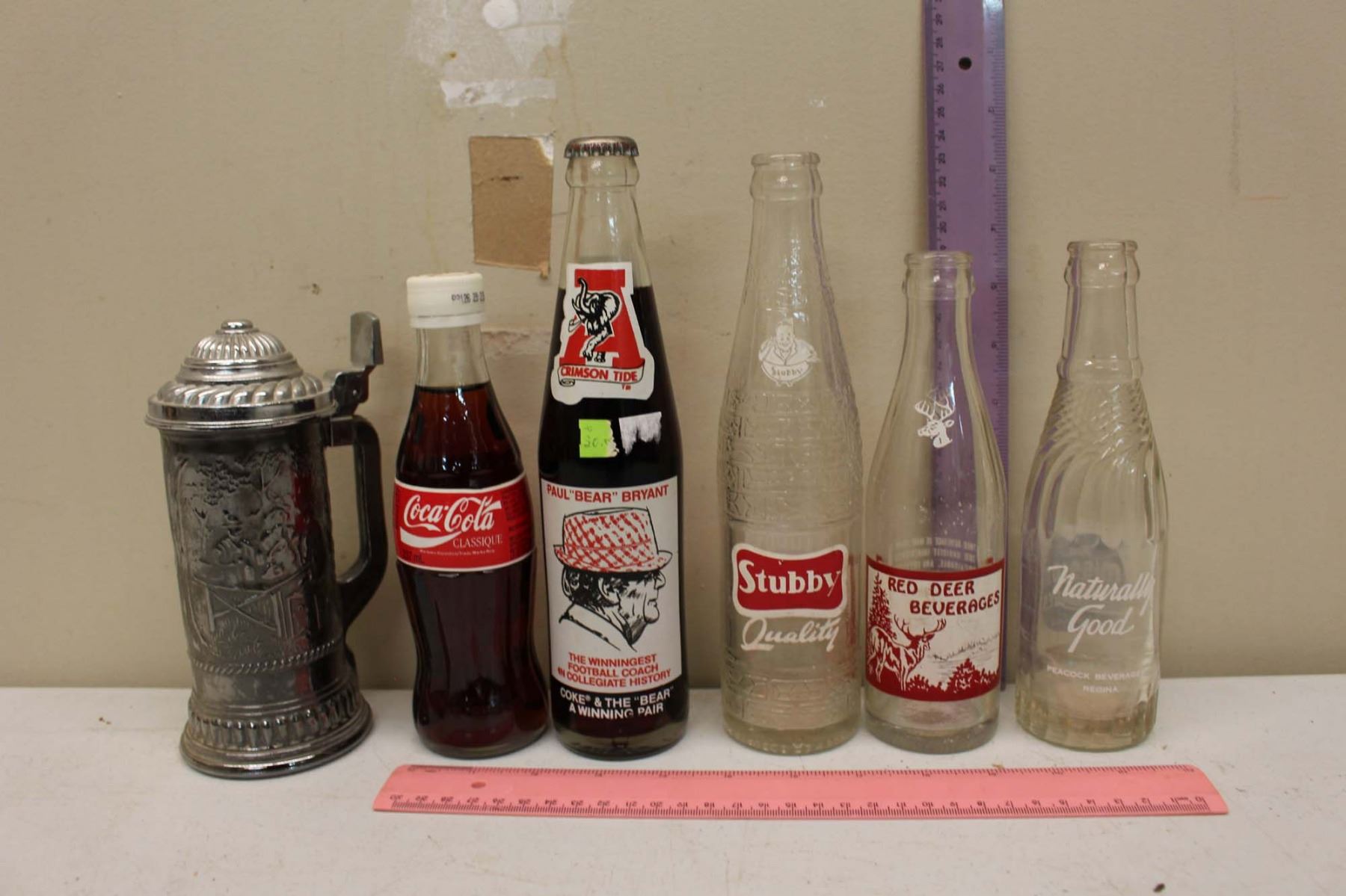 Vintage Glass Pop Bottles (6)