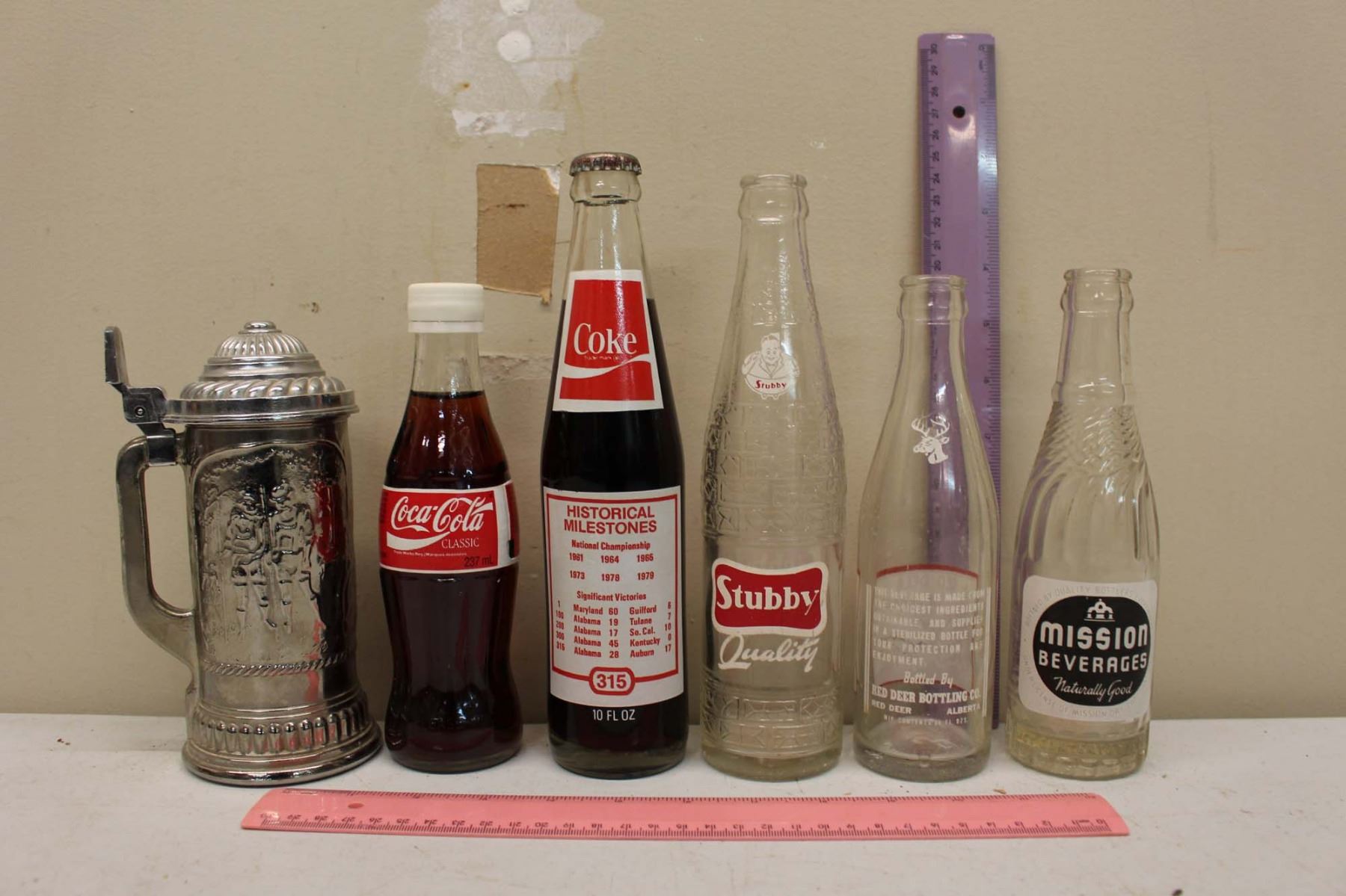 Vintage Glass Pop Bottles (6)