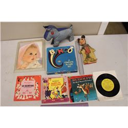 Lot of Vintage Toys and Records