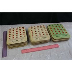 Lot of Advertising Bingo Cards