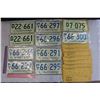 Image 1 : Lot of Uncirculated Saskatchewan License Plates