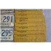 Image 2 : Lot of Uncirculated Saskatchewan License Plates