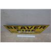 Image 2 : Vintage Porcelain Beaver Fire Insurance Sign