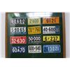 Image 2 : Framed Set of (12) 1953 Wheaties Cereal License Plates