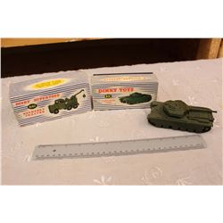 Vintage Centurion Tank Dinky Toy In Original Box  W/ Empty Recovery Tractor Dinky Box