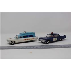 Vintage Dinky RCMP Car & Corgi Ambulance