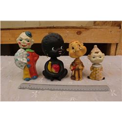 Vintage Nodders/Bobble-Heads (4)