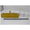 Image 7 : Vintage Rooster Salt, Pepper, Flour, Sugar Set