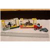 Image 1 : Vintage Britains Toy Motorcycles (3)(2 In Original Package)& A Lesney Motorcycle