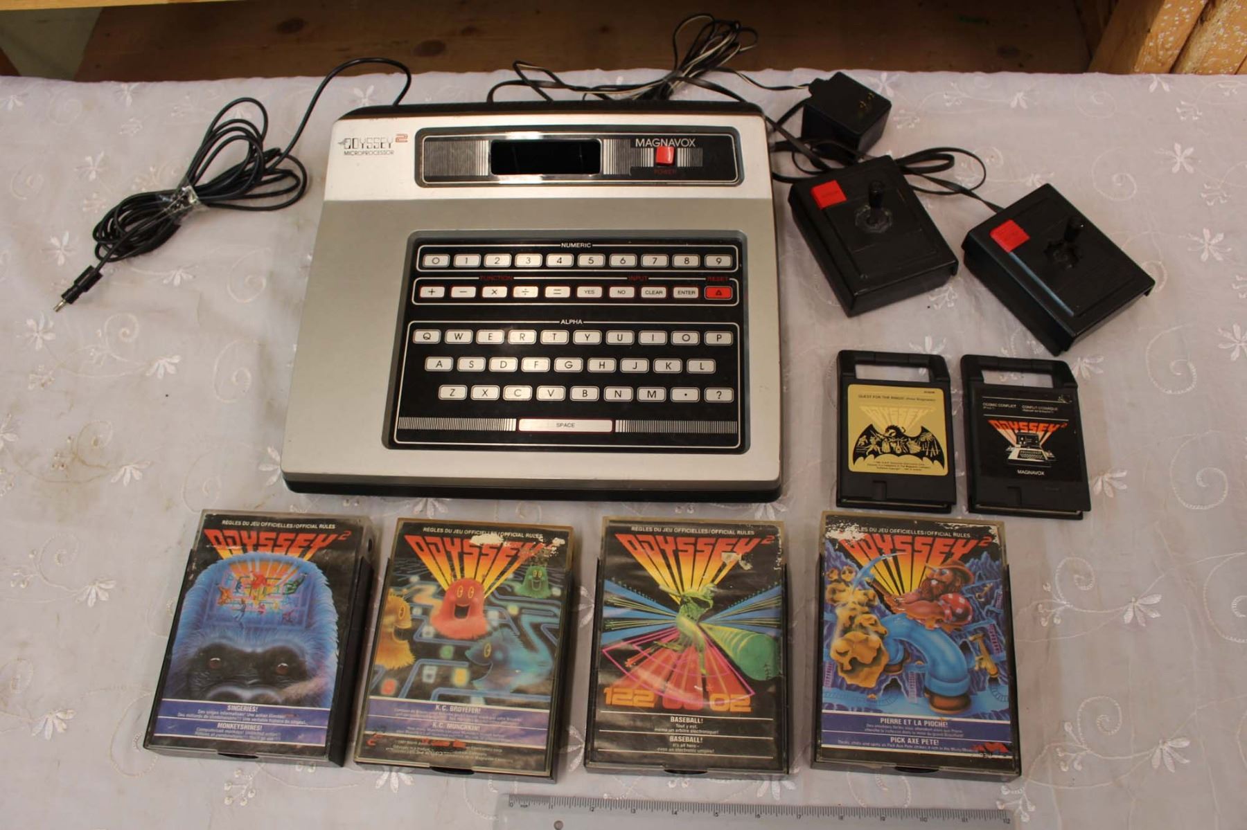 Odyssey 2 Video Game System and 6 Games