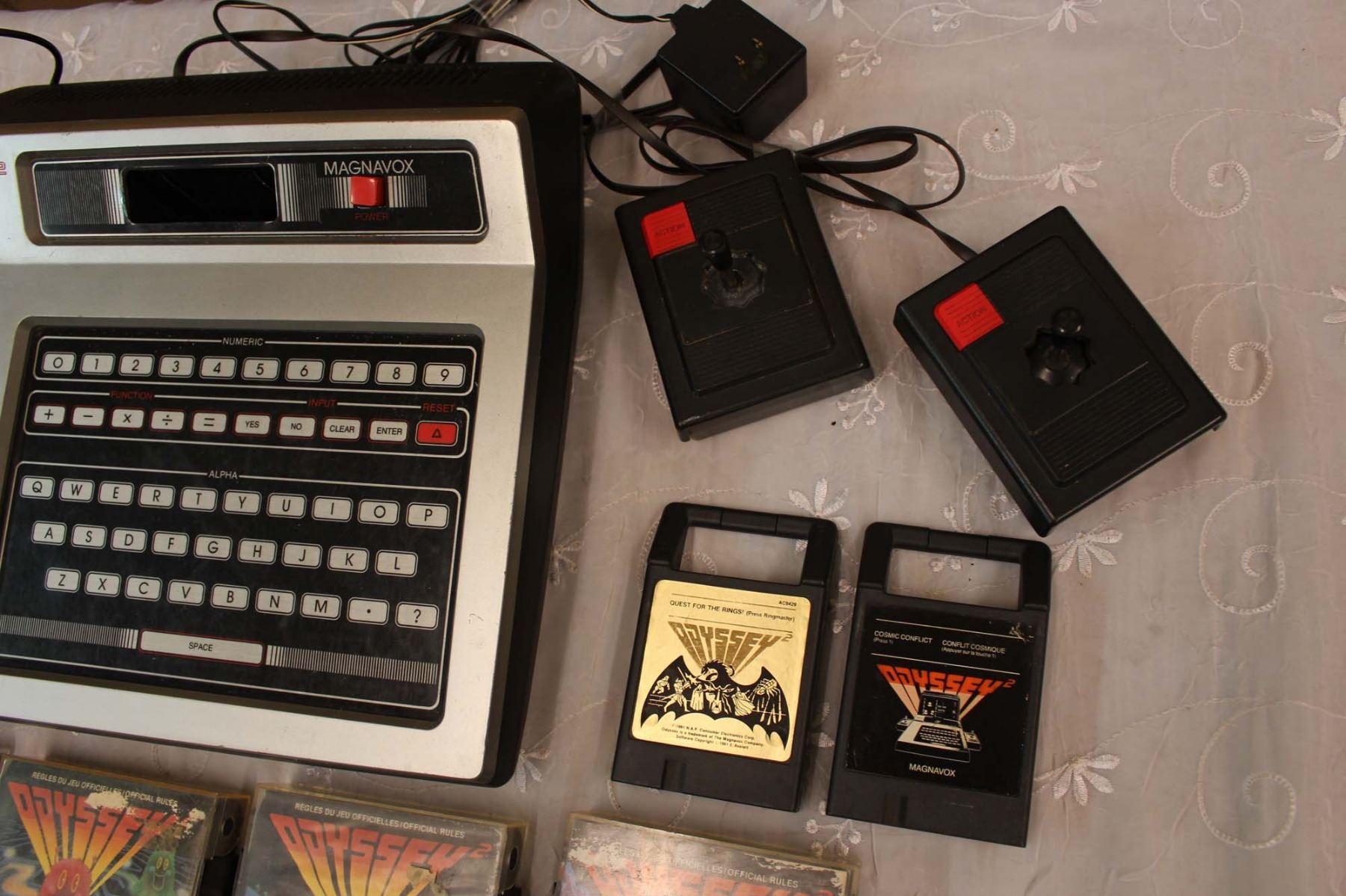 Odyssey 2 Video Game System and 6 Games