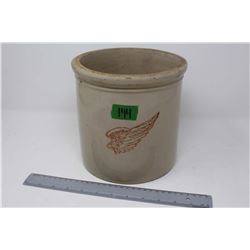 Vintage One Gallon Red Wing (Large Wing) Crock