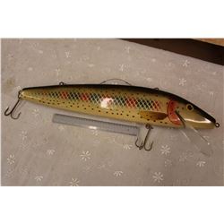 Vintage Large Wood Fishing Lure Handing Store Display
