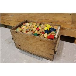 Crate of Wooden Blocks