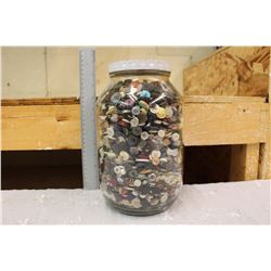 Large Jar of Various Buttons