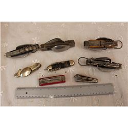 Lot of Vintage Campers/Multi-functional Knives (8)