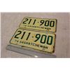 Image 2 : 1974 Saskatchewan License Plates (Duplicate)
