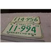 Image 2 : 1968 Saskatchewan License Plates (2)
