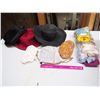 Lot Of Vintage Purses, Hats And Scarves