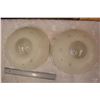 Image 2 : Frosted Glass Ceiling Shades w/Stars (2)