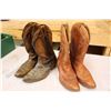 Image 2 : (2) Pairs of Boulet Cowboy Boots Size 10