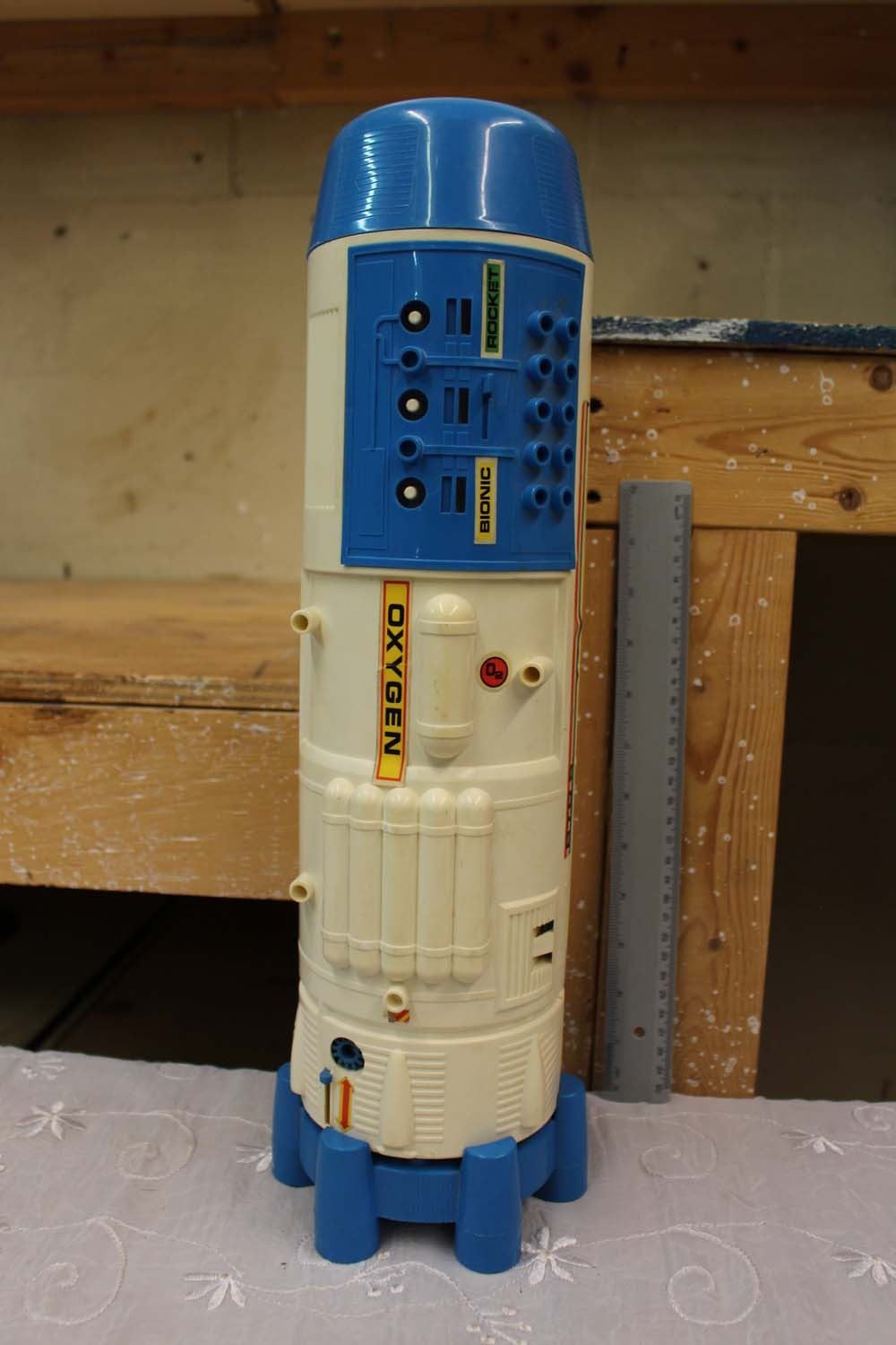 six million dollar man rocket ship toy