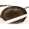 Image 2 : Large #12 Cast Fry Pan & #4 Cobbler Shoe Stand