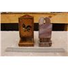 Image 1 : Match Holders (2)- Stain Glass & Early Wooden