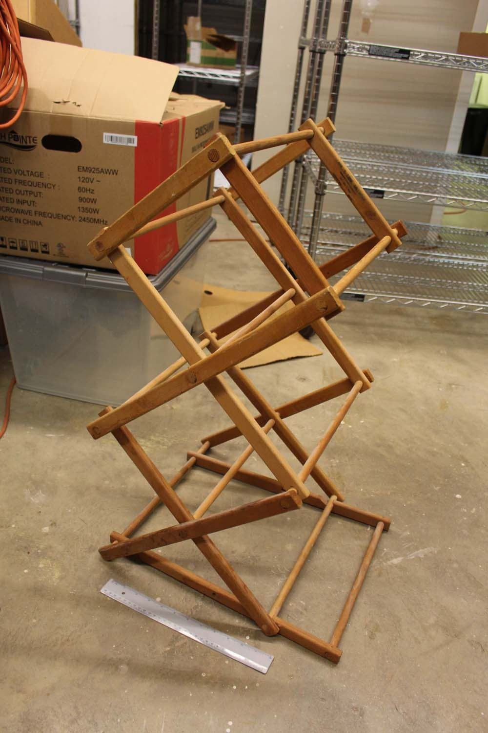 Vintage Wooden Folding Clothes Drying Rack Vintage Wooden Folding Clothes Drying Rack