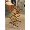 Image 1 : Vintage Wooden Folding Clothes Drying Rack
