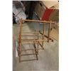 Image 2 : Vintage Wooden Folding Clothes Drying Rack
