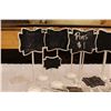 Image 2 : Lot of Decorative Chalkboards on Stand (Various Sizes)