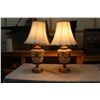 Image 1 : Pair Of Ornate Lamps, 32" Tall