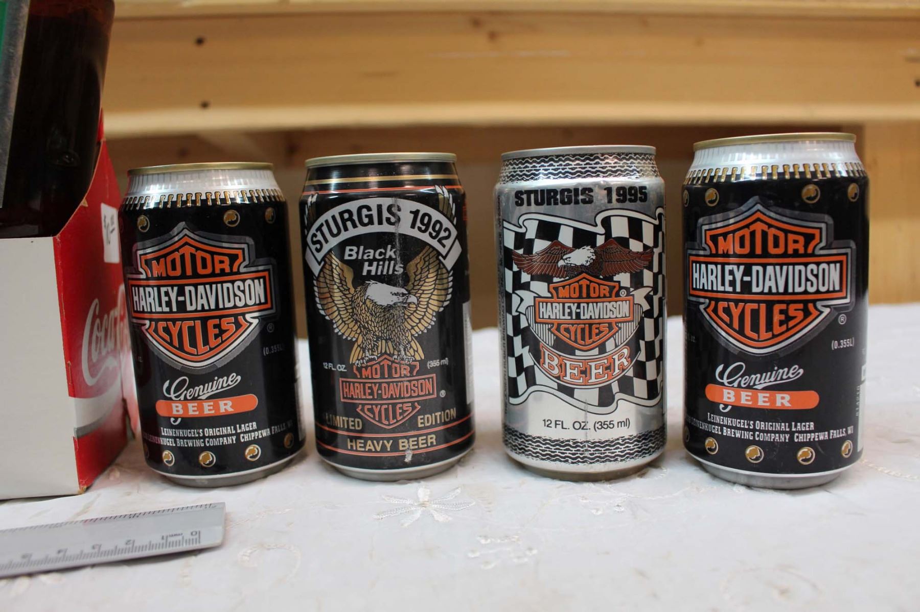 Lot Of Unopened Collectors Harley Davidson Sturgis Beer Cans 8 Great lot-of-unopened-collectors-harley-davidson-sturgis-beer-cans-8-great