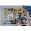 Image 2 : Metal Advertising Signs (3) (Route 66, Memphis Shades, Drag Specialties)