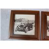 Image 3 : Framed Photos of A 1914 Ford Model T Touring Car& 1930 Ford Roadster Deluxe w/Framed Emblem